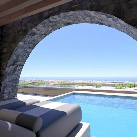 Villa Wonderful Santorini 1 Bedroom Elegance Private Pool&phenomenal Sea Views Finikia